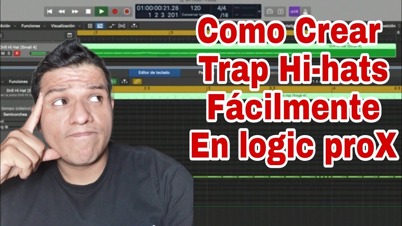 🎶&iquest;Como crear Rolling Hi-Hats en Logic Pro X? | Trap hi-hats | Roll Hi-hats | Logic Pro X Tutorial