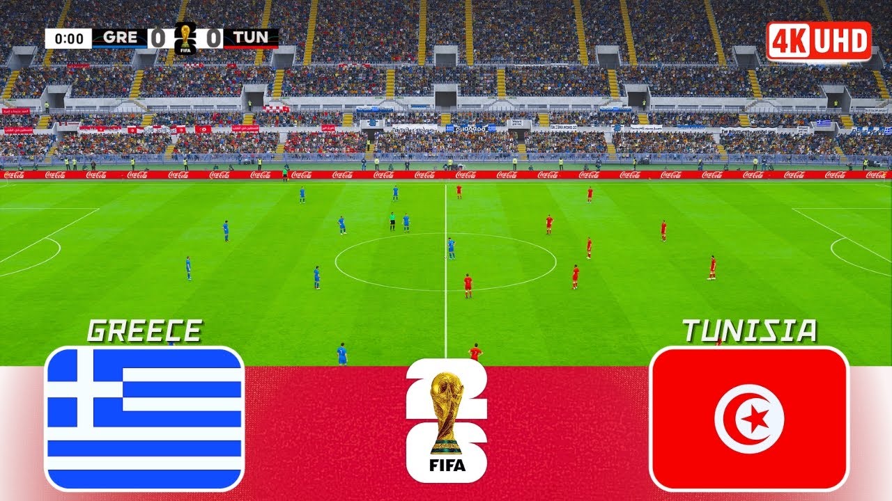 🔴Greece vs Tunisia | FIFA World Cup 2026 Qualifier Match | PES 2021 Gameplay 