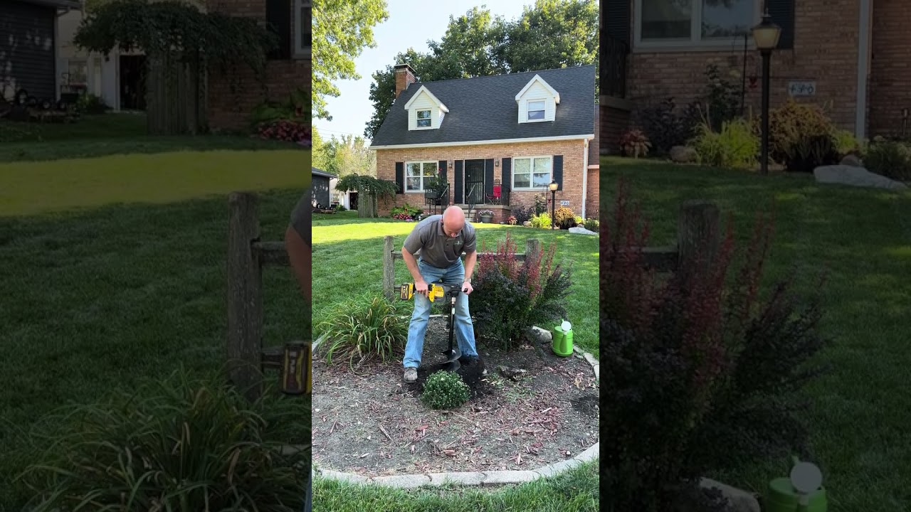 7-inch Power Planter Auger Digs Holes for Mums in Seconds