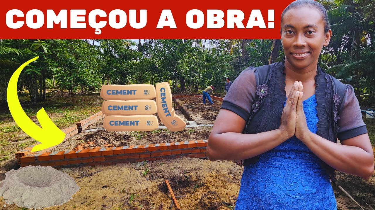 LILIANE SE EMOCIONA MUITO! VEJA O INÍCIO DA CONSTRUÇÃO DE SUA NOVA CASA
