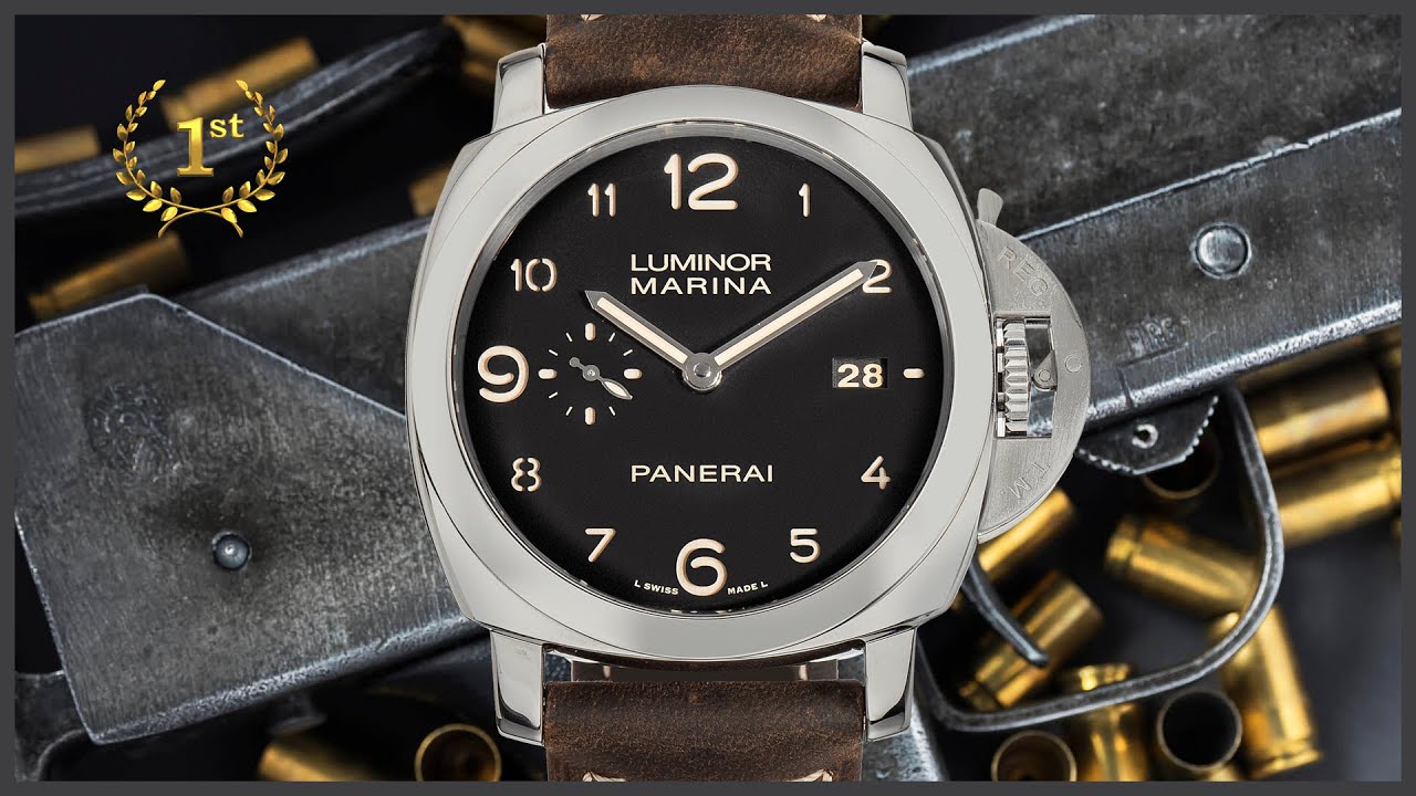 Обзор и продажа часов Officine Panerai Luminor 1950 Marina PAM 00359 в часовом ломбарде Киева!