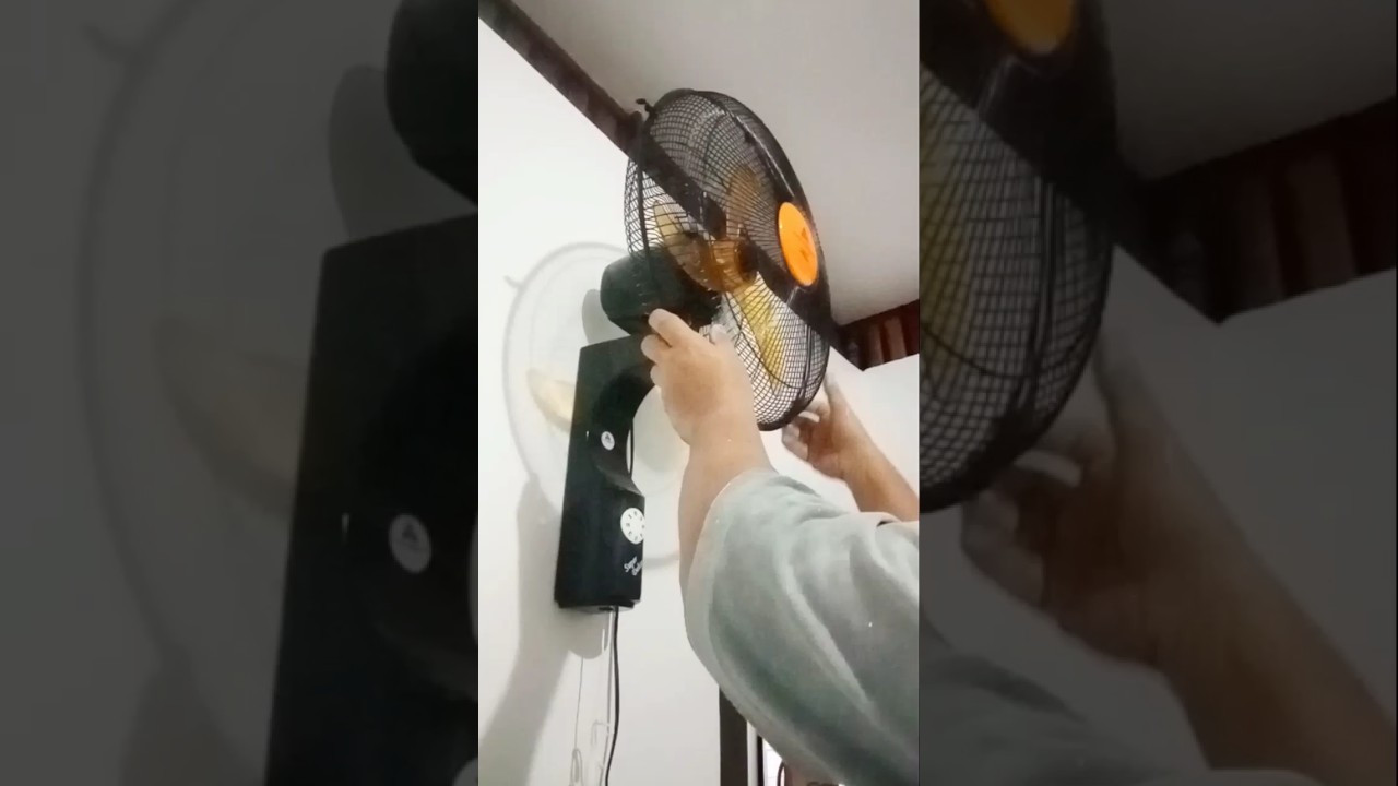 HOW TO INSTALL WALL MOUNTED FAN #shorts #wallfan #diy