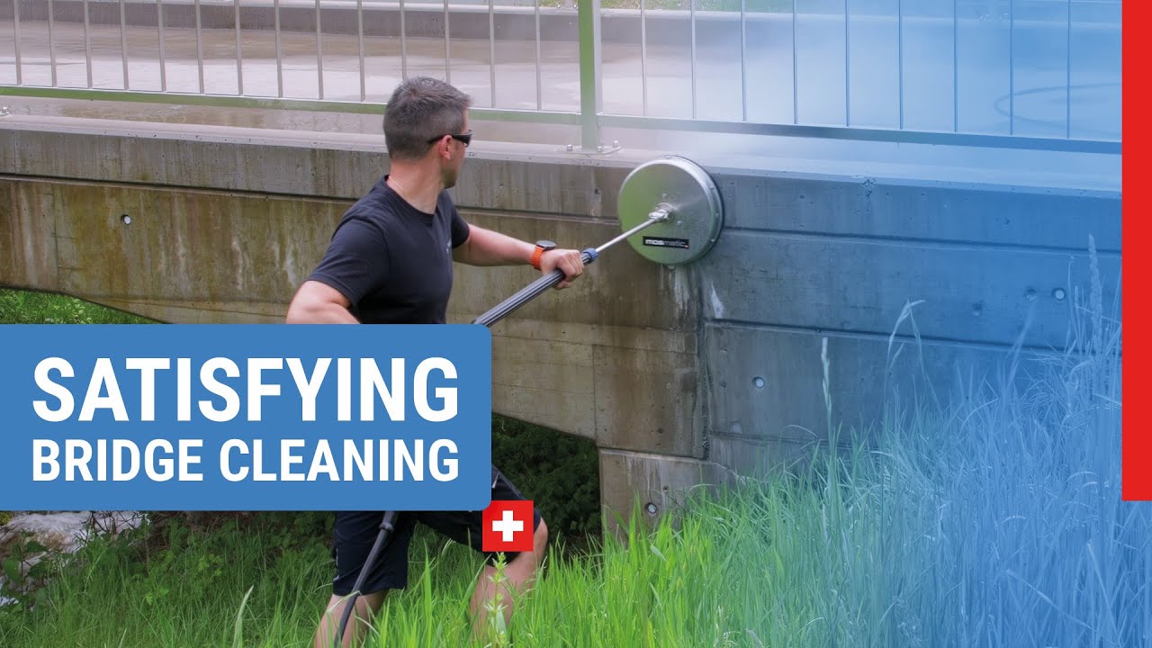 Satisfying Bridge Clean-Up Using Our Mosmatic Surface Cleaner