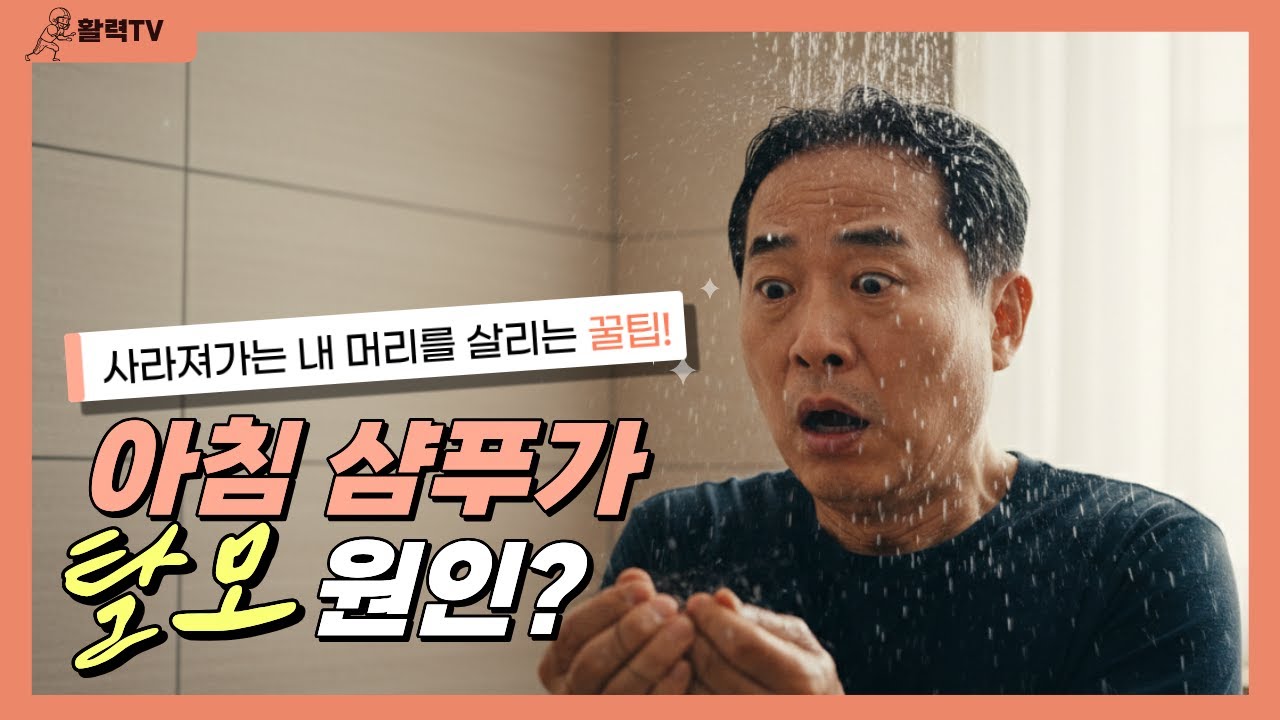 아침에 머리 감지 마세요! 수채구멍 막히는 탈모, '이 시간'에 감으면 머리숱 2배 늘어납니다.