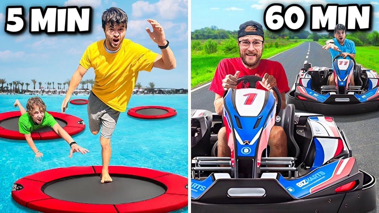 Играю на 5 уровнях в экстремальную гонку на время!