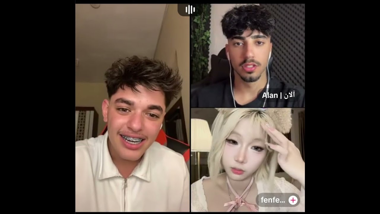 احمد وليد مع الان كيست مع بنت كورية بتحكي عن طريق الترجمة دخول توتة والان جاب العيد