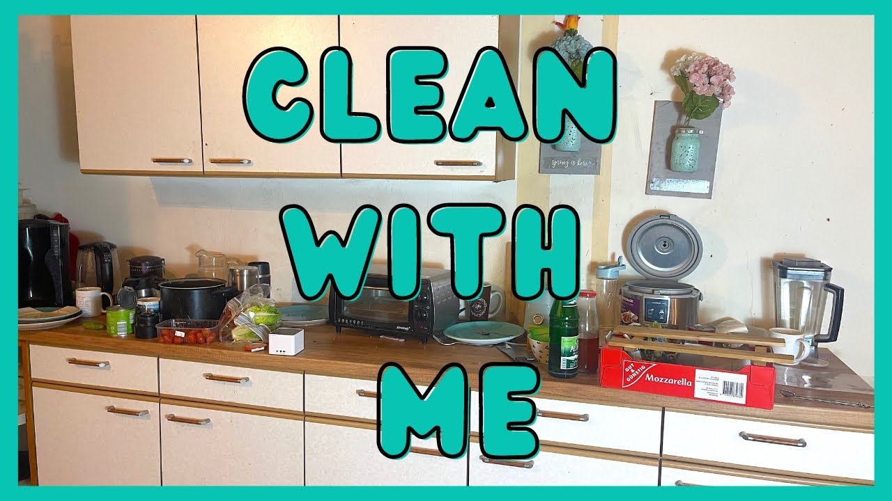 #CLEANWITHME 22   Aufräum-VLOG: Kleine Haustour 🎥, Haare & Pony schneiden 💇‍♀️, XL Küche aufräumen 🧽