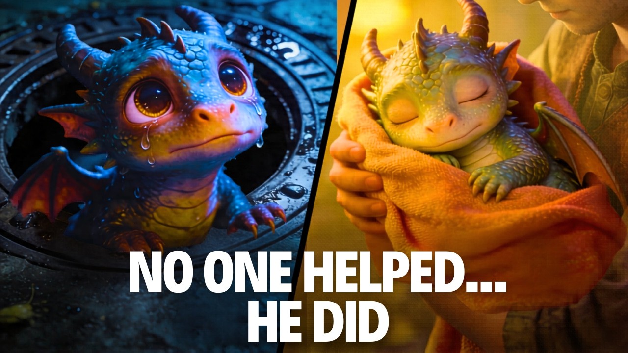 Baby Dragon Fell Into a Manhole... Only One Human Stopped to Help | HFY