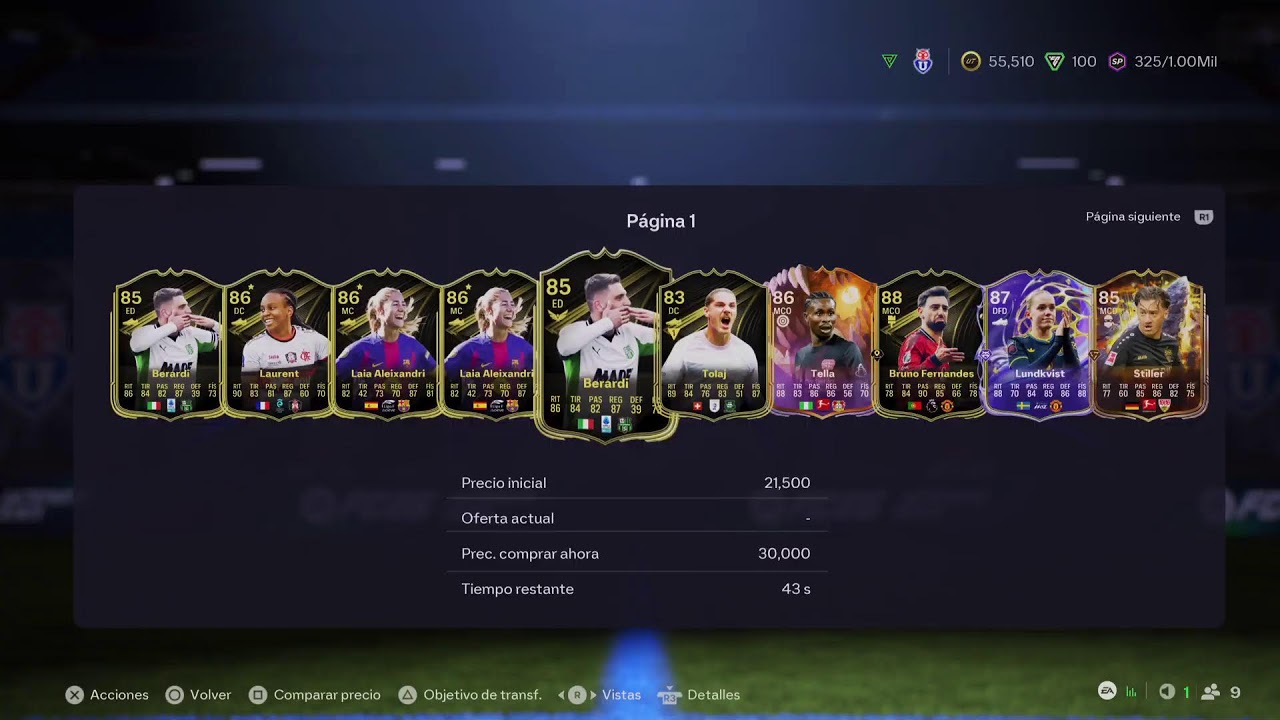Fc26 RIVALS ultimate team U De CHILE OFIC