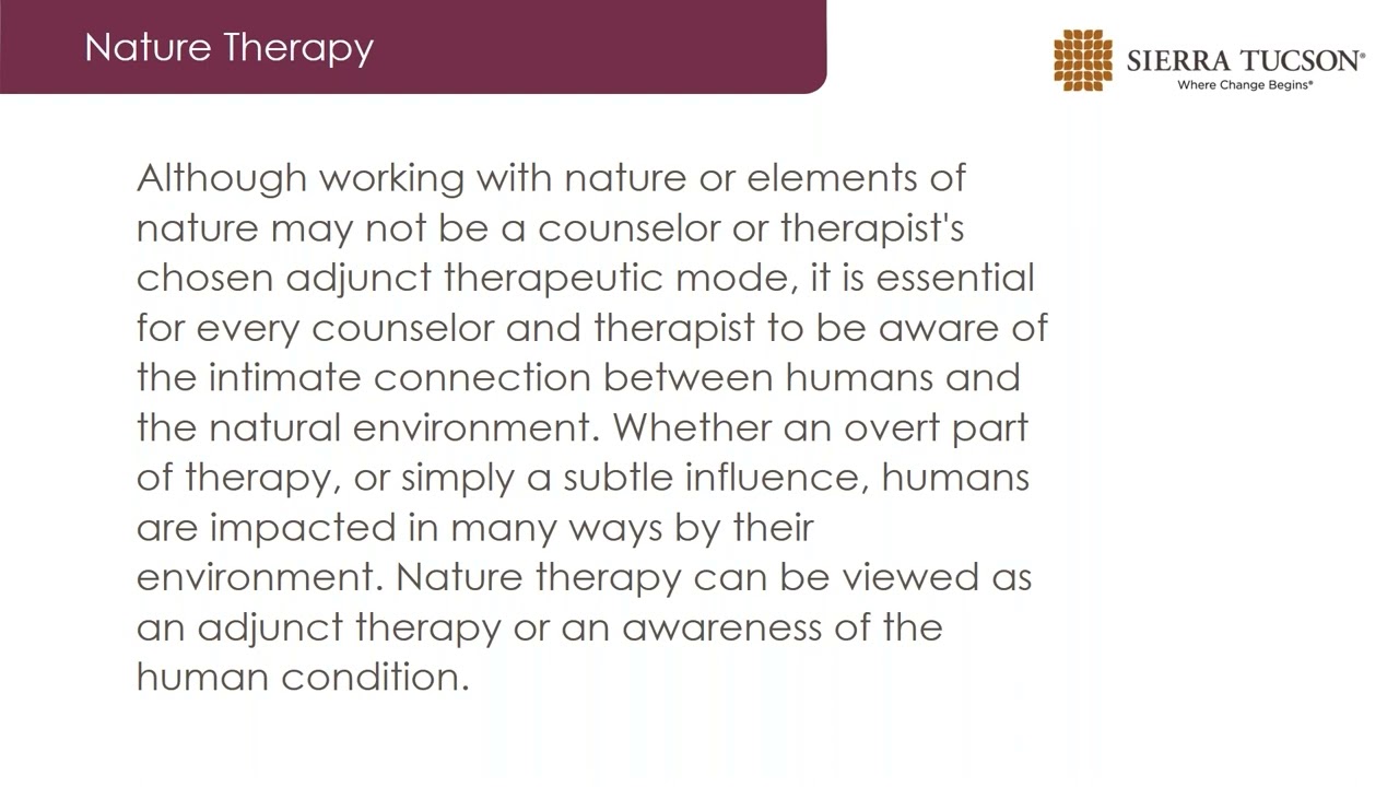 The Healing Power of Nature: Nature-based Therapeutics, and Biophilia