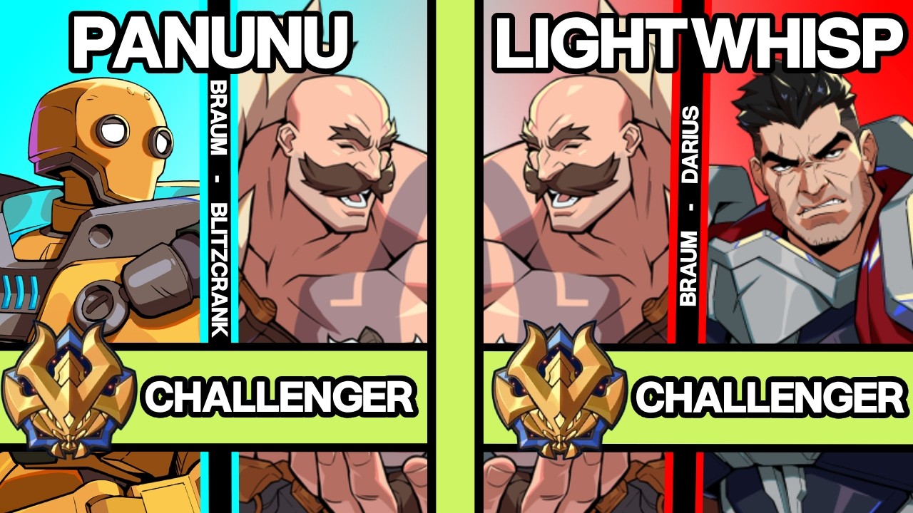 2XKO ▰ LIGHTWHISP (Braum-Darius) vs PANUNU (Braum-Blitzcrank) ▰ 2XKO Pro Replays