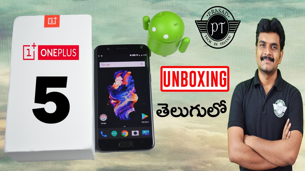 OnePlus 5 unboxing & initial impressions indian retail unit ll in telugu ll by prasad ll