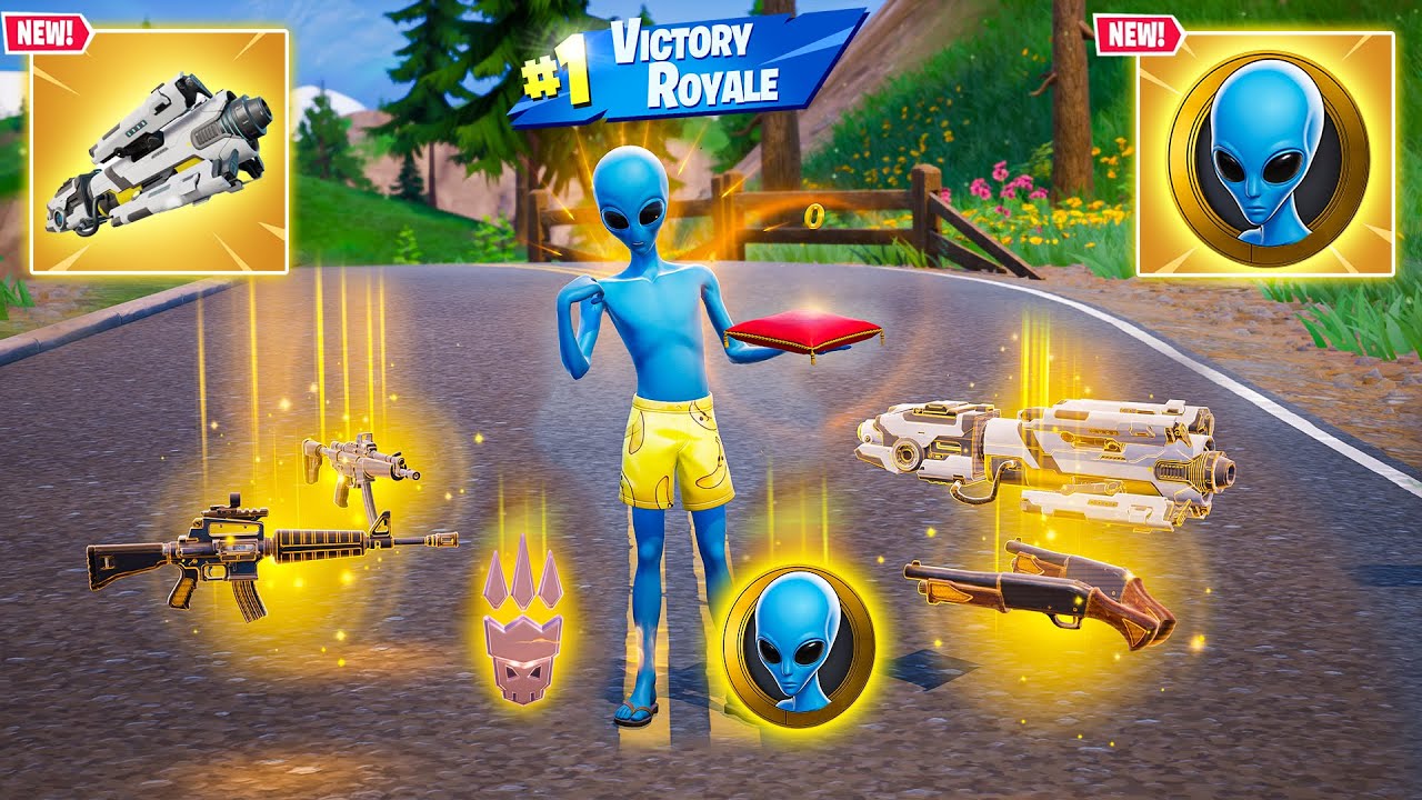 ALIEN BOSS vs NEW MYTHIC'S CHALLENGE IN FORTNITE! (Chapter 7 Season 1)