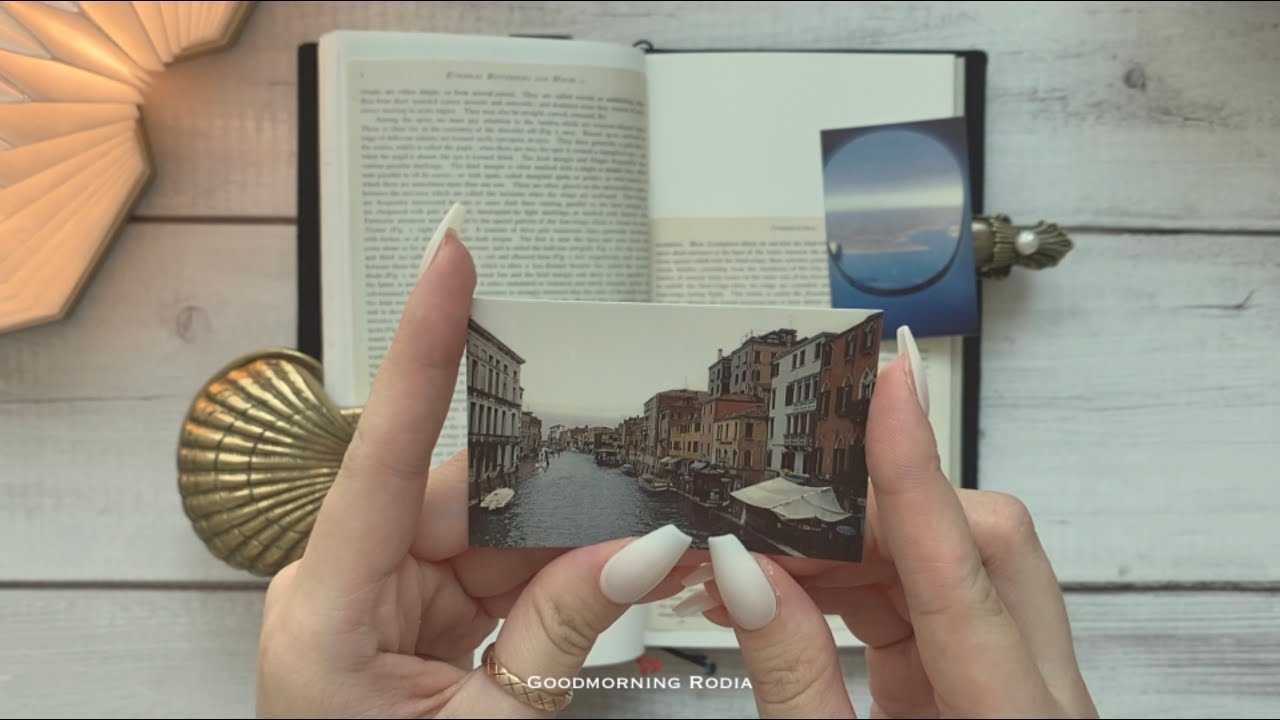 Журнал с фотографией, напечатанной без чернил / ASMR