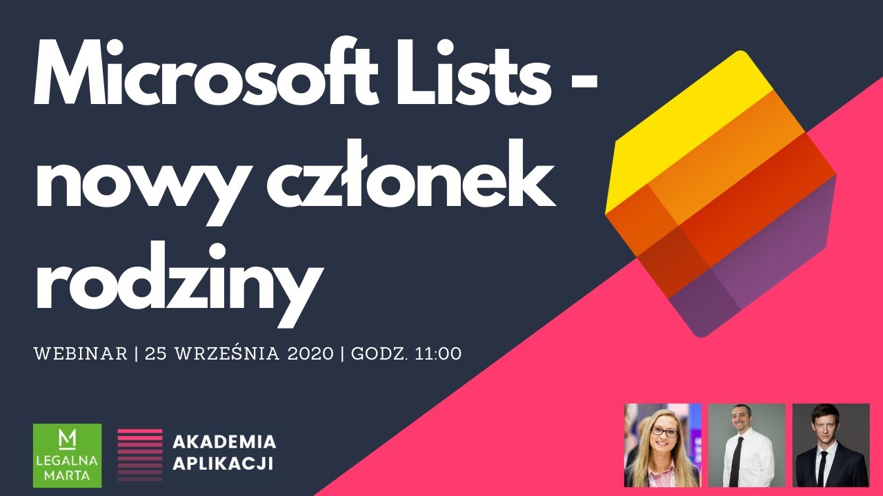 Microsoft Lists - poznaj nowego członka rodziny| Webinar | Nagranie