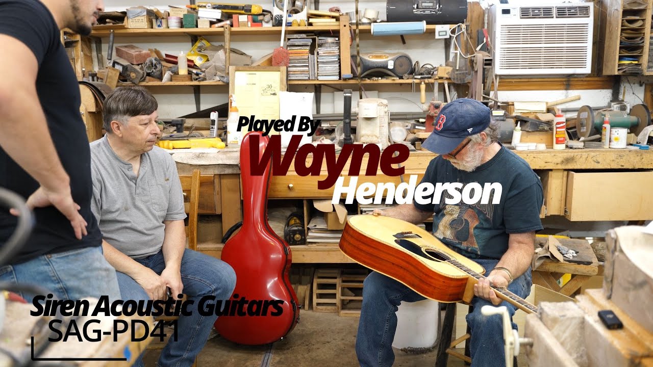 Wayne Henderson Checks out SAG PD41.Siren Acoustic Guitars