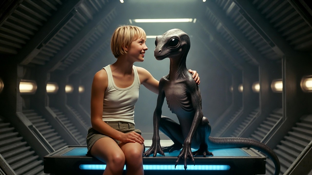 The Predator Cub Frightened the Room &mdash; Until a Human Called It Over Sci-Fi | HFY