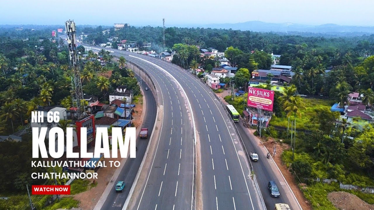 കൊല്ലത്ത് ലൈനടി തുടങ്ങി..🤩 | nh66 kollam 