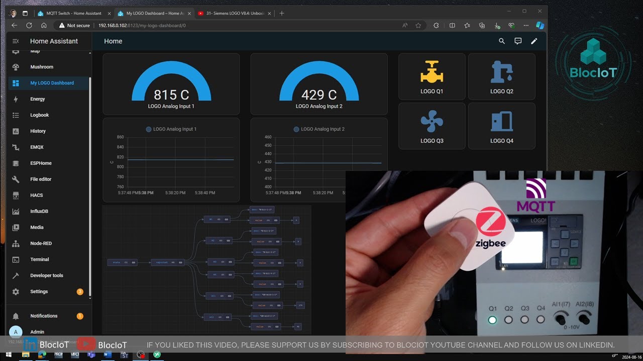 44- How to Control a Siemens LOGO Digital Output from Home Assistant as a MQTT Switch?