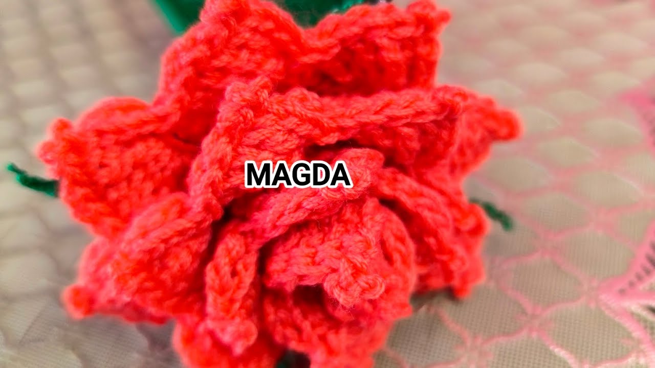 Trandafir crosetat🌹mic si parfumat/ Rose crochet 🌹 PARTEA I 🌹