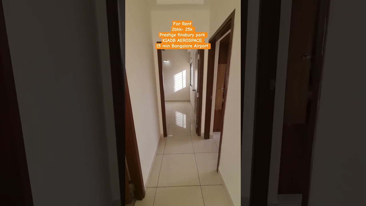 2bhk under 25k for Rent near Bangalore Airport Prestige Finsbury Park