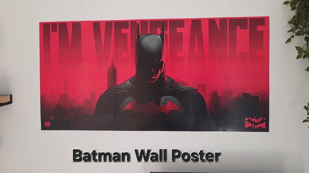 INSANE Batman Split Poster Transforms Room completely 🔥 | Posterized wall poster review 