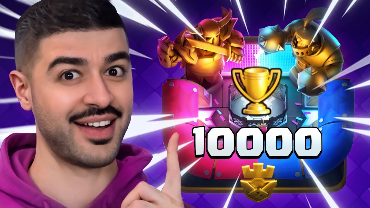 🏆 ПЕРВЫЙ в МИРЕ ПОДНЯЛ 10.000 КУБКОВ в Clash Royale (или НЕТ?) \ Narek vs JuicyJ - ДУЭЛЬ