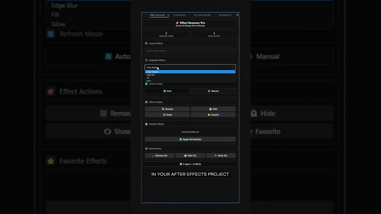 NEW: Effect Remover Pro for After Effects