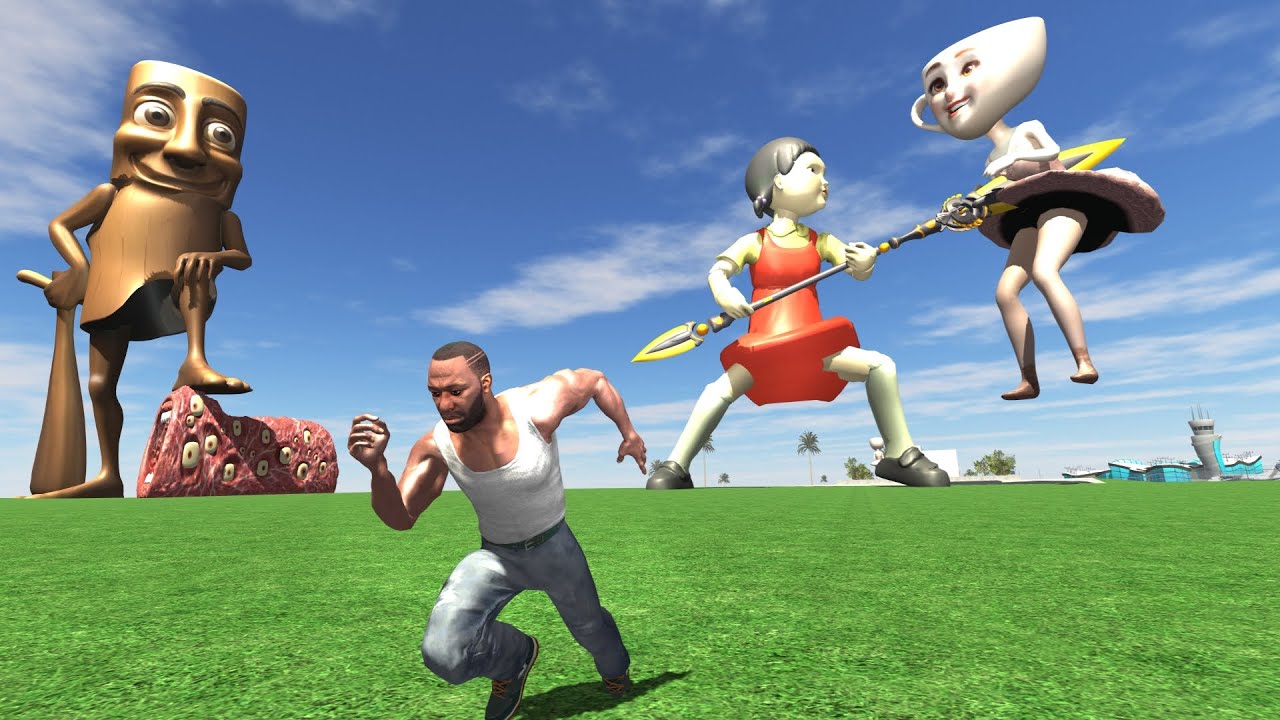 Squid Game Doll VS Ballerina Cappuccina & Franklin - INDIA BIKE DRIVING 3D