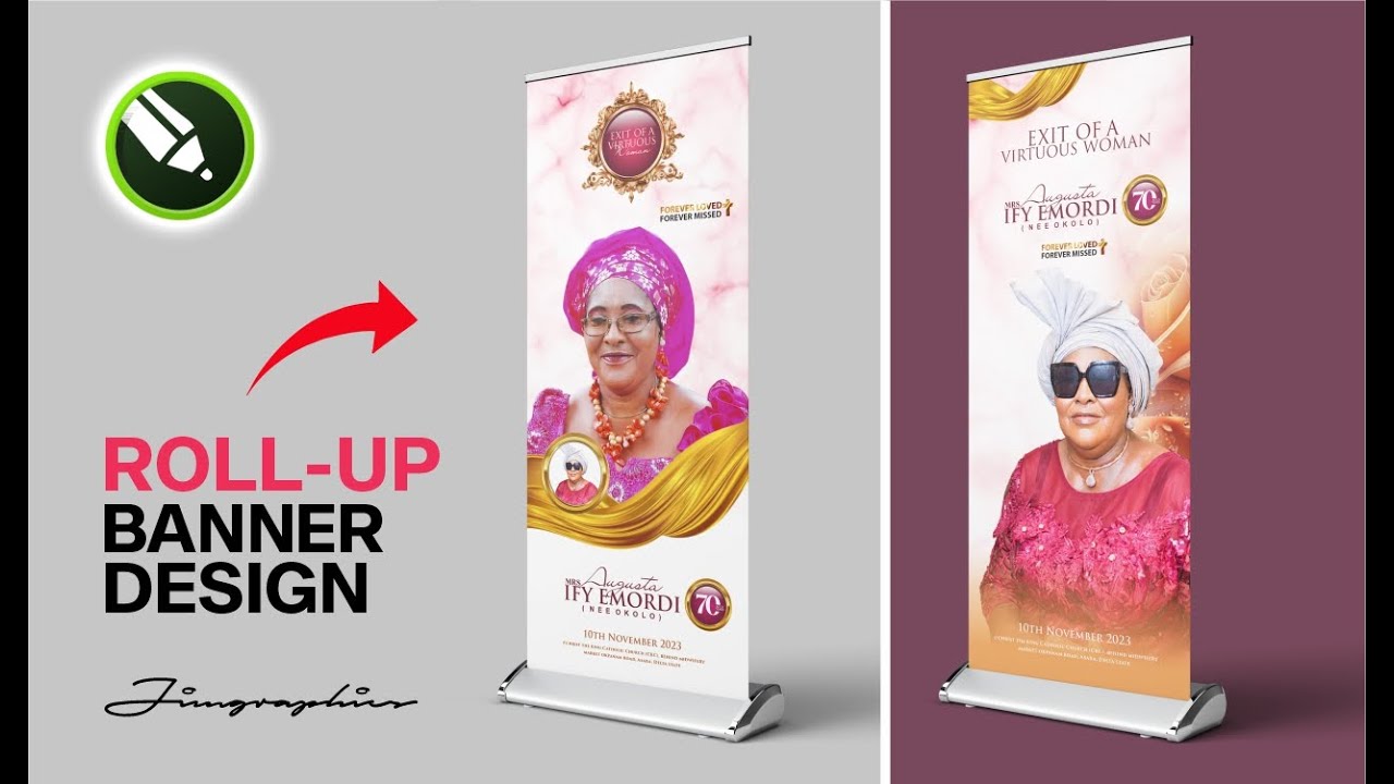 How to Design a Rollup Banner | CorelDraw Tutorial | 2023
