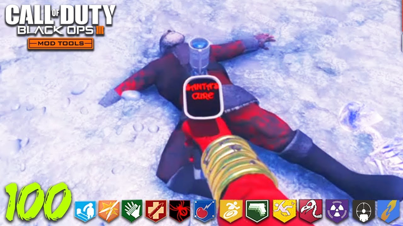 EVIL SANTA BOSS FIGHT (clutch) - SAVING CHRISTMAS (Black Ops 3: Custom Zombie Map Mods)