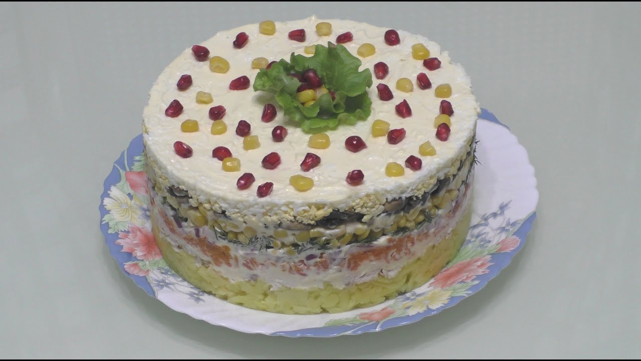 САЛАТ- ТОРТ ПРАЗДНИЧНЫЙ