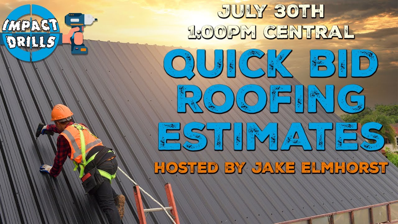 Ударные дрели: смета на кровельные работы
