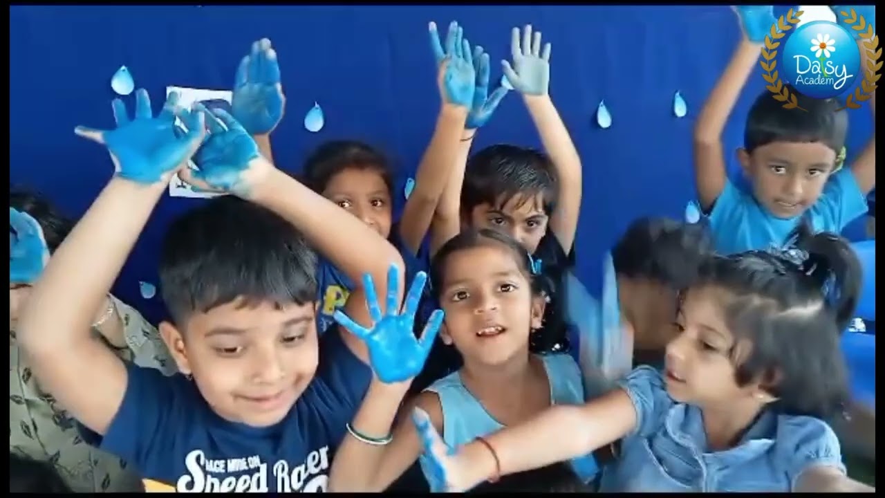 Blue Day Celebration - Why blue day in preschool play school l Fun ideas for color celebration