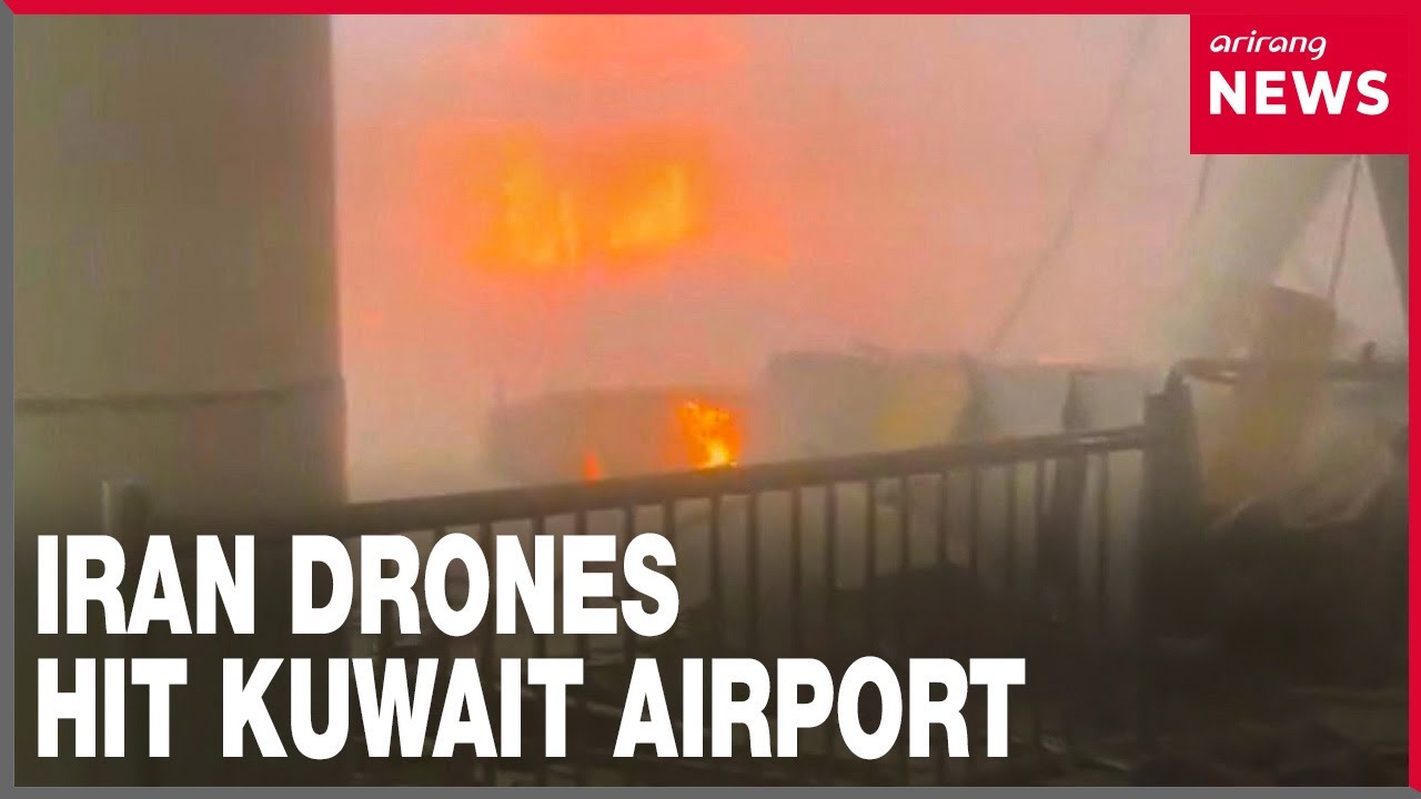 One killed and dozens injured in Iranian drone strike on Kuwait airport