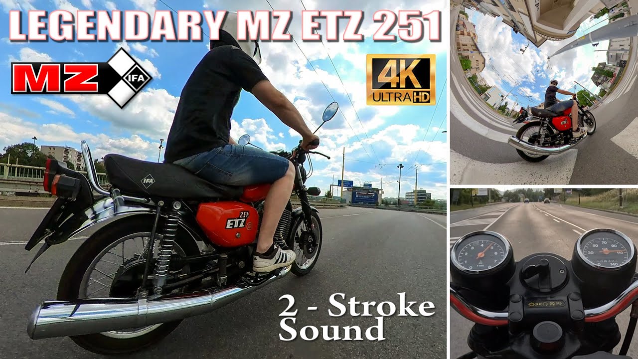 Legendary MZ ETZ 251 City Ride | Pure 2-Stroke Sound [360° & POV]