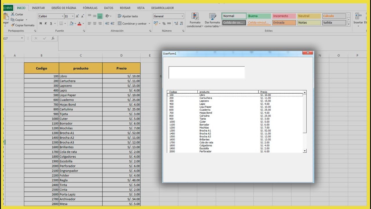 Excel - Como cargar, llenar datos de hoja excel a Listbox VBA