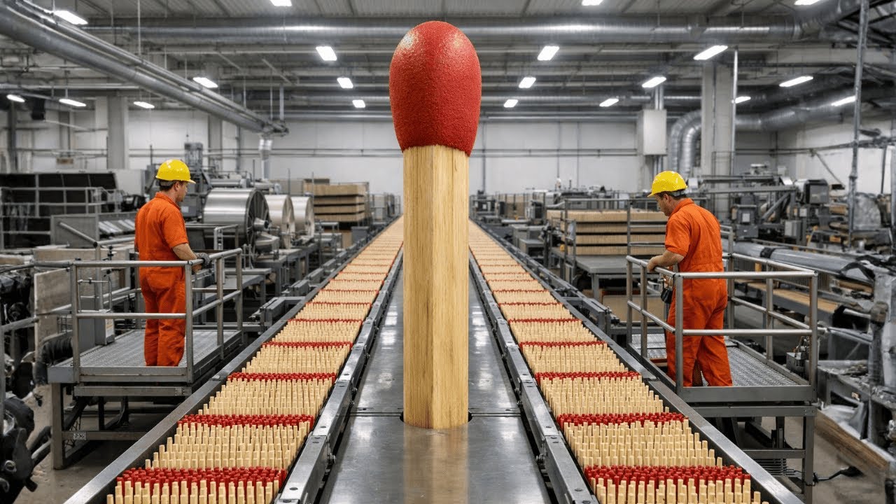 🥇 Así se producen millones de fósforos en fábricas de alta tecnología