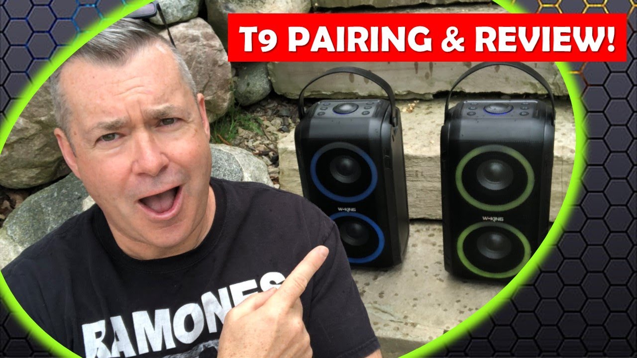 How To Sync W-King T9 Speakers for TWS Pairing & Review!