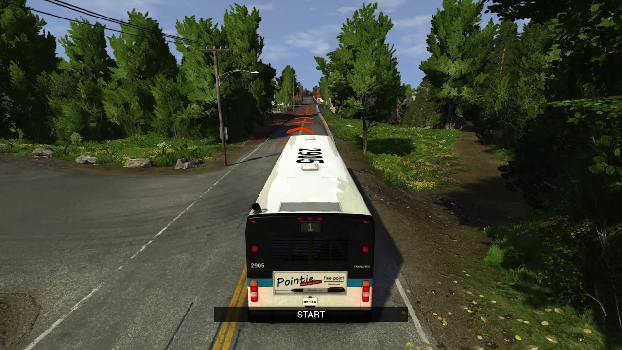 BeamNG.drive East Coast USA Bus route 1