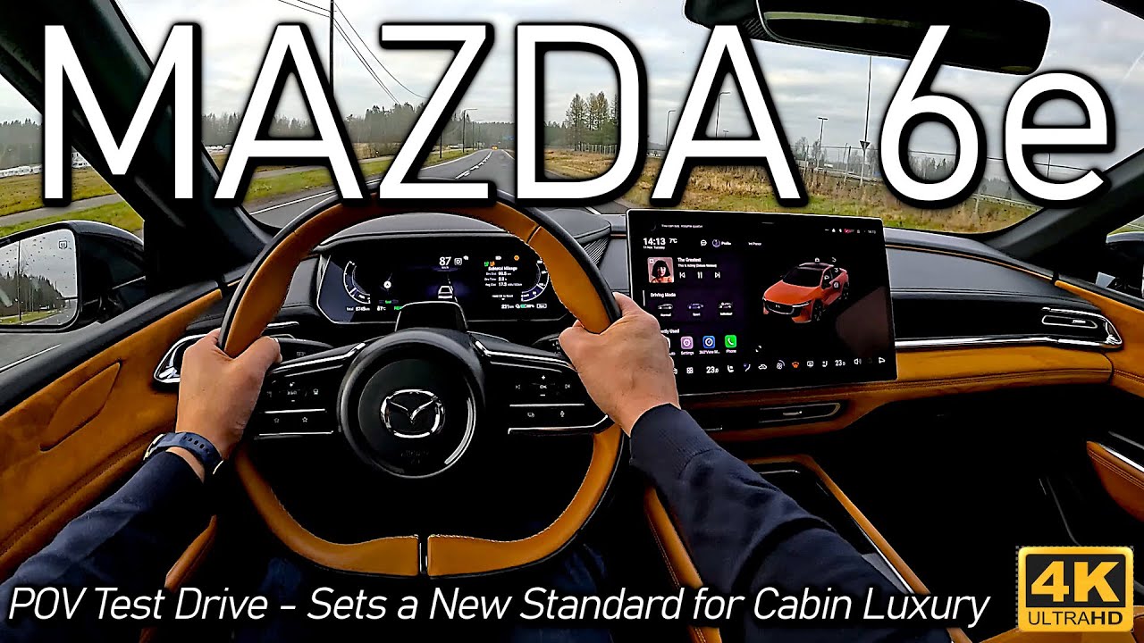 The NEW Mazda 6e (258hp) POV Test Drive &mdash; Sets a New Standard for Cabin Luxury