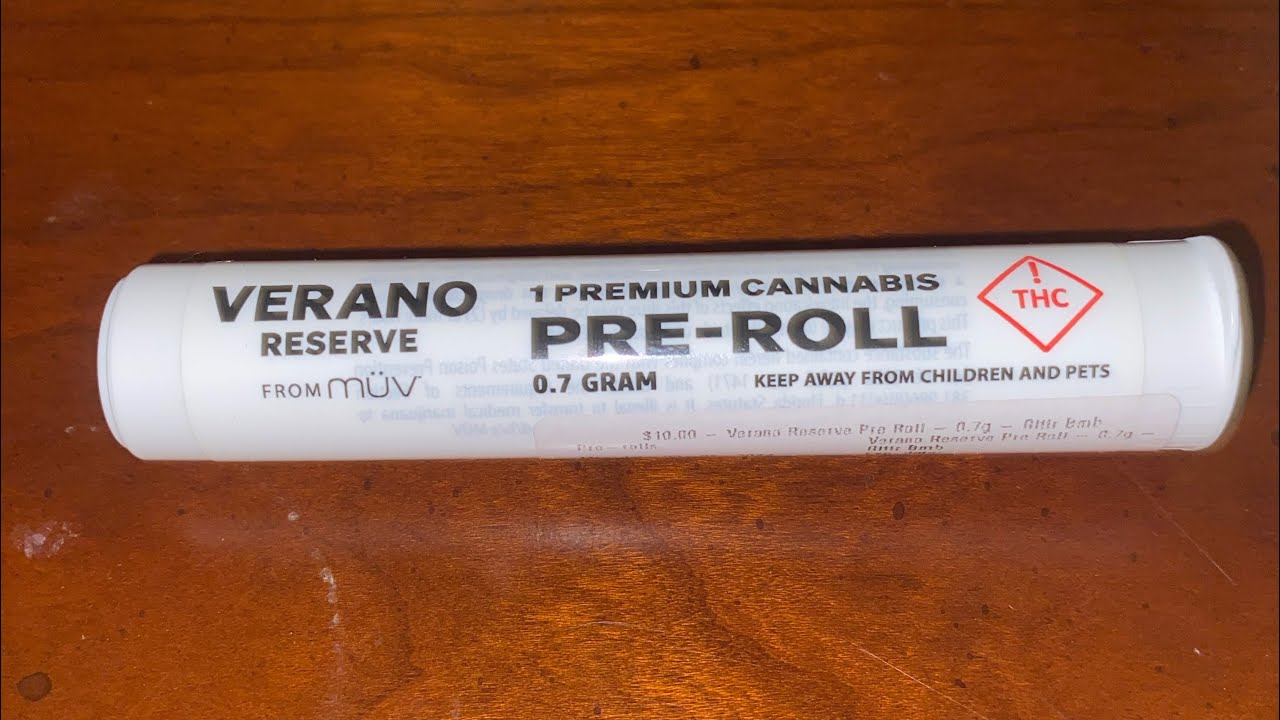 Verano Reserve Pre-Roll | Glitter Bomb 15.7% | M&Uuml;V Palm Harbor