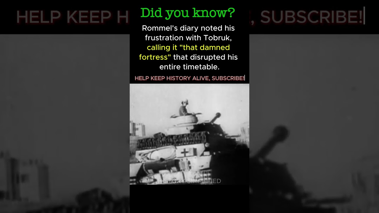 Tobruk Was a "Thorn in the Side" of Rommel's Afrika Korps || WW2 