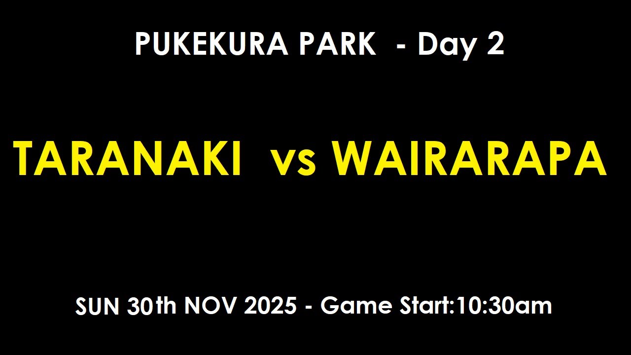 Pukekura Park -  Hawke Cup - Whitaker Civil Taranaki vs Hawke's Bay - DAY 2 - 31st JAN 2026