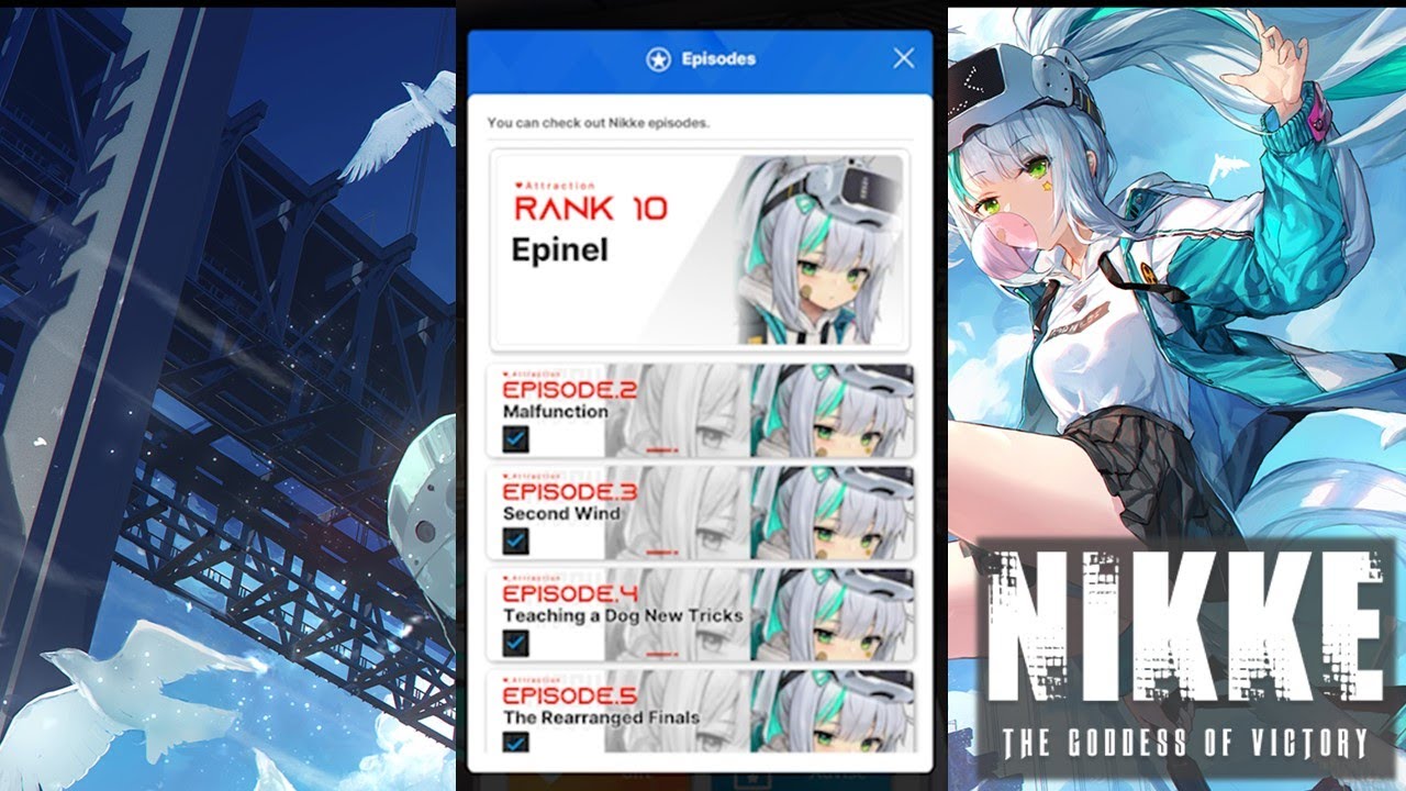 NIKKE : ALL Epinel Bond Story Episode Cutscenes (With Timestamps) | Nikke: Goddess of Victory