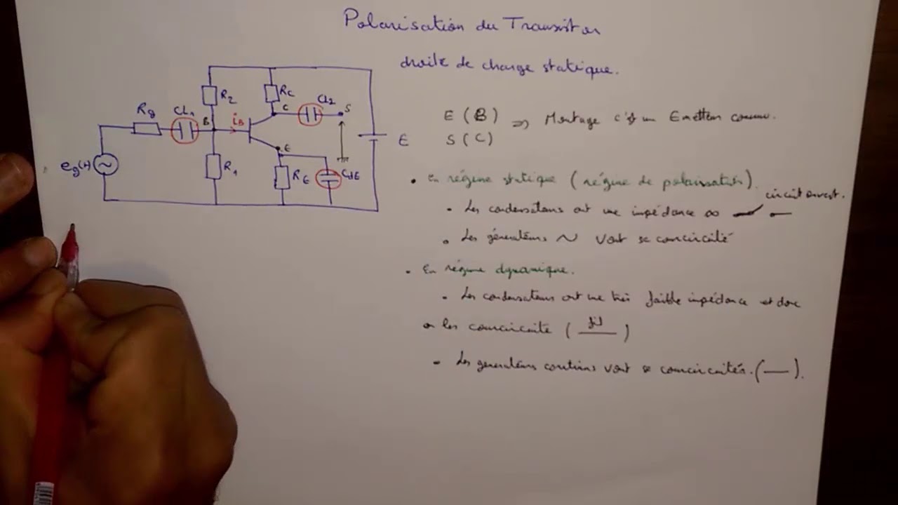 1.Transistor bipolaire# droite de charge statique