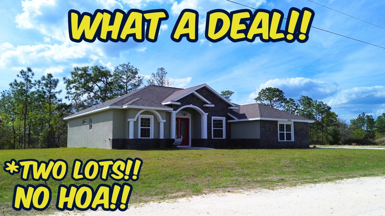 Must-See New Home for Sale in Rolling Hills Dunnellon, FL! 🌟 4 Beds, 3 Baths & Nearly 1 Acre!