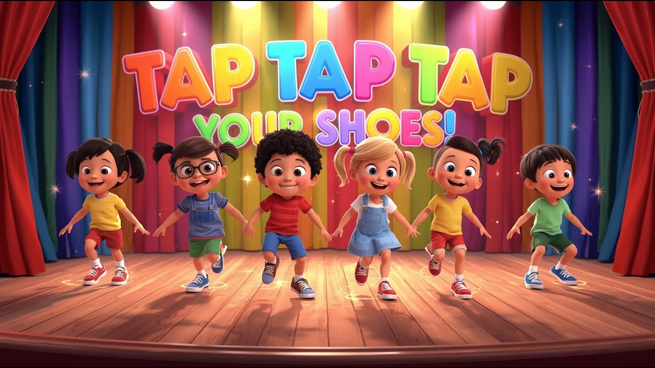 Tap Tap Tap Your Shoes! | Fun Kids Dance Song for Toddlers, Preschool & Kindergarten Learning