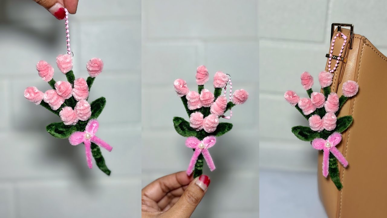 Fuzzy Wire Bouquete - Как сделать брелок для чистки труб