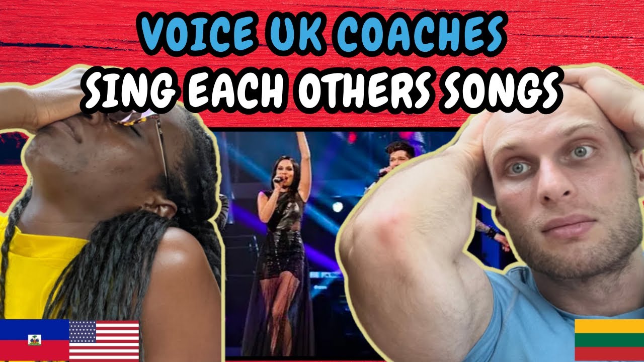 REACTION TO The Voice UK Coaches Take On Each Other's Hits - Live Final | FIRST TIME WATCHING